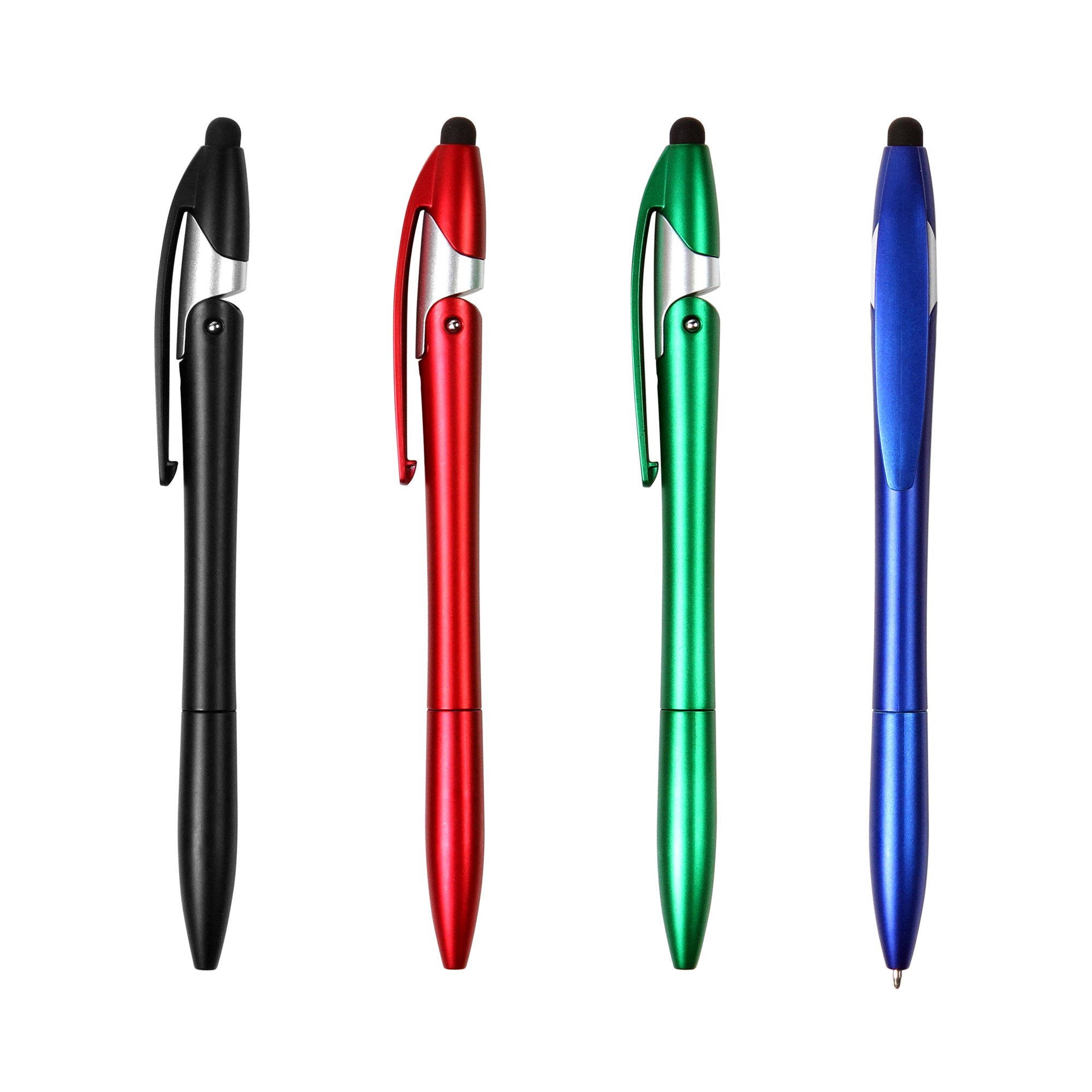 BOLIGRAFO CON PUNTERO TOUCH Y DISEÑO DE BASE PARA CELULAR E210